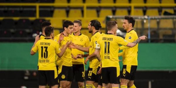 Borussia Dortmund e RasenBallsport Leipzig e. V avanzare alla finale di DFB-Pokal